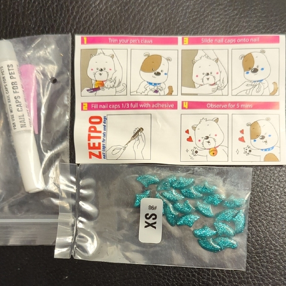 Glitter Nail Caps for Pets XS - Picture 3 of 3